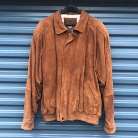 Suede Fleece Lined Jacket . Size: Extra Large {46-48} . Wilsons Leather - Picture 1 of 7